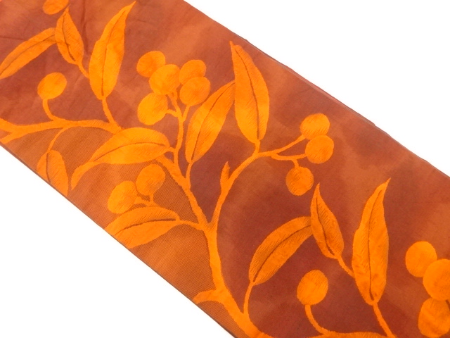 JAPANESE NAGOYA OBI / WOVEN PLANTS